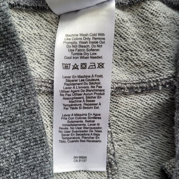 Donna Karan High Waisted Wide Leg Cropped Sweatpants L - Picture 10 of 15